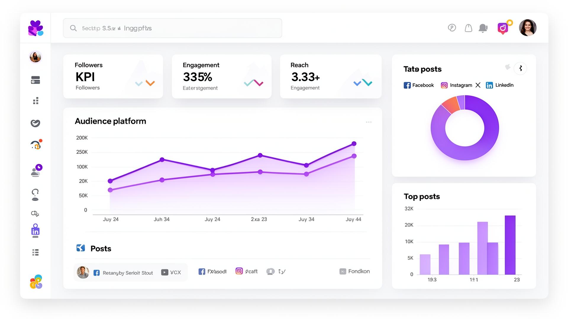 Analytics dashboard