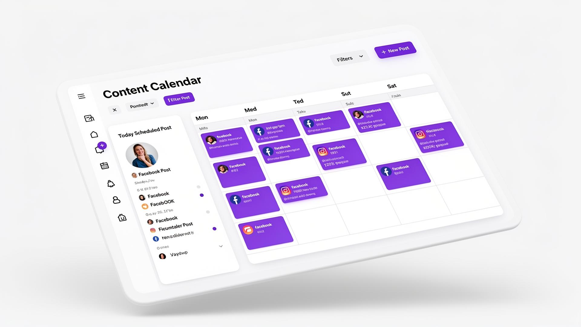 OSPI content calendar dashboard